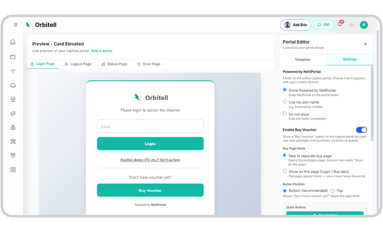 Captive Portal Customization